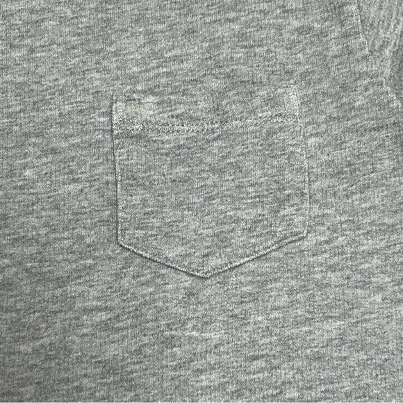 J. Crew Pocket Sweatshirt Size Small Long Sleeve Pullover Gray Crewneck Top S - Picture 4 of 10
